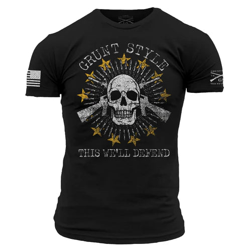 Crossed-Rifle Skull Tee