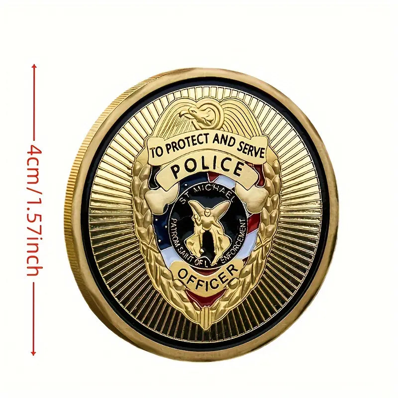 God Will Judge Our Enemies - Police Officer Challenge Coin