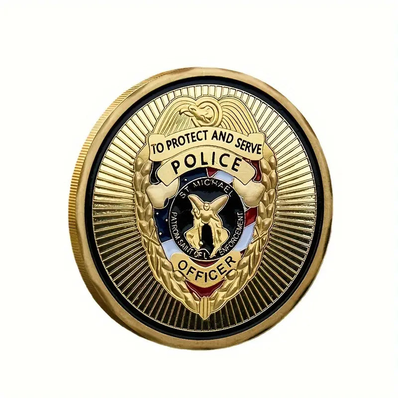 God Will Judge Our Enemies - Police Officer Challenge Coin